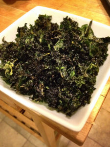 Kale Crisps in air fryer